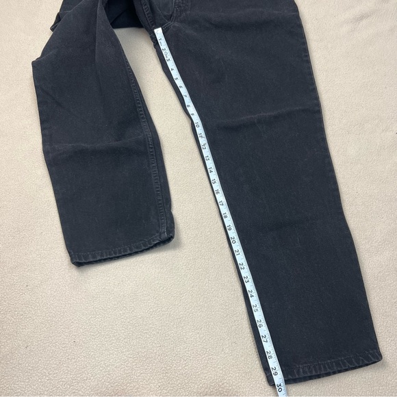 Vintage Levis 545 Jeans Mens Tag 34x30 Black Loose Fit Tapered Leg Y2k Brown tab - Picture 2 of 9